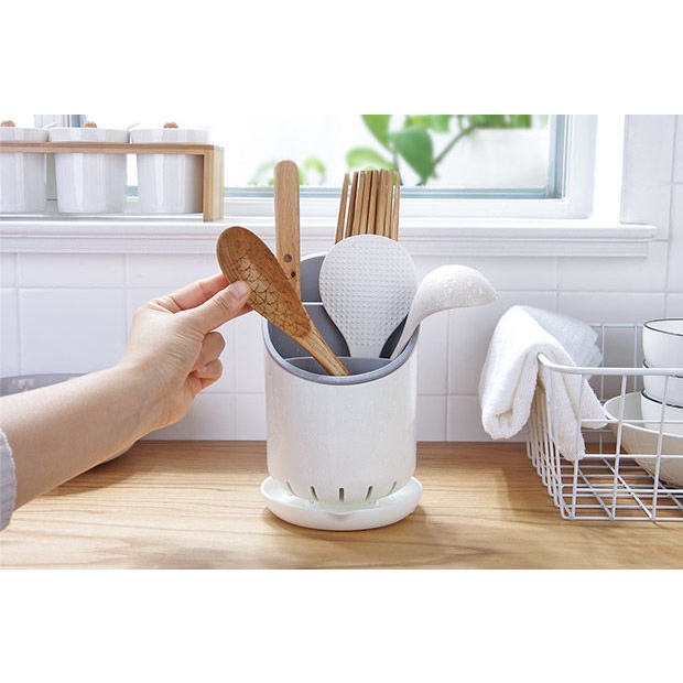 Đa Chức Năng Thoát Nước ống đũa ống đựng Bộ đồ ăn Nhà Bếp Giá đựng Thìa đũa Xẻng Giá để Bát đũa Gia đình Lồng đũa Chống Nấm Mốc Thoát Nước
