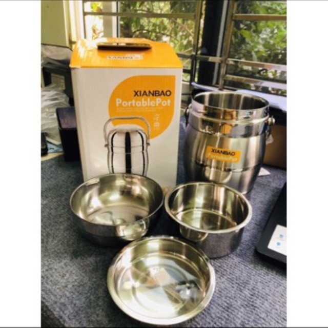 💖FREESHIP💖 Cặp lồng Inox 304 1,6L nắp bát 3 tầng cao cấp - cặp lồng giữ nhiệt siêu bền