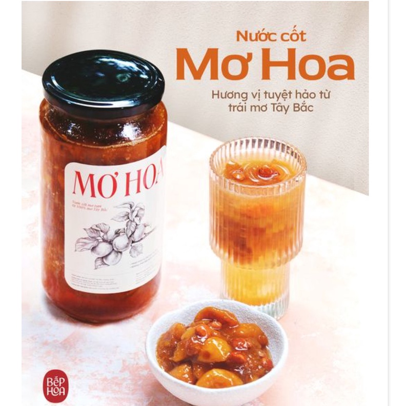 Cốt Mơ ngâm đường đặc biệt- hũ 1kg- Giải khát chua ngọt mát lành thơm phức- Đặc sản miền bắc