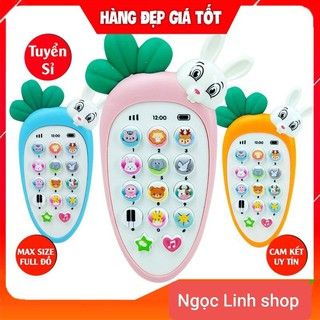 ⚡Tặng Pin - FREE SHIP⚡ Điện thoại đồ chơi thông minh cho bé, điện thoại cà rốt siêu đáng yêu ( Mẫu mới nhất 2021)