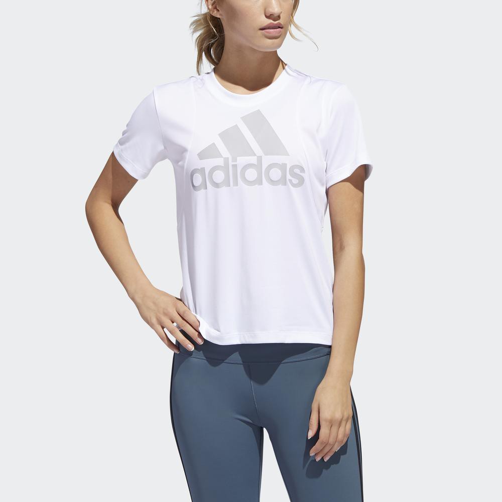 [Mã WABRDAS giảm 15% tối đa 500K đơn 1 triệu] adidas TRAINING Áo thun Badge of Sport Logo Nữ Màu trắng GC8182