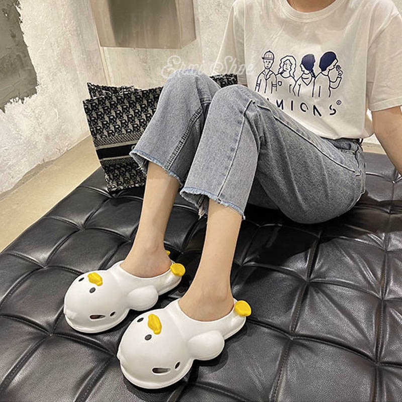 Dép Quai Ngang Hình Vịt Hoạt Hình Dễ Thương Cho Nữ dép vịt