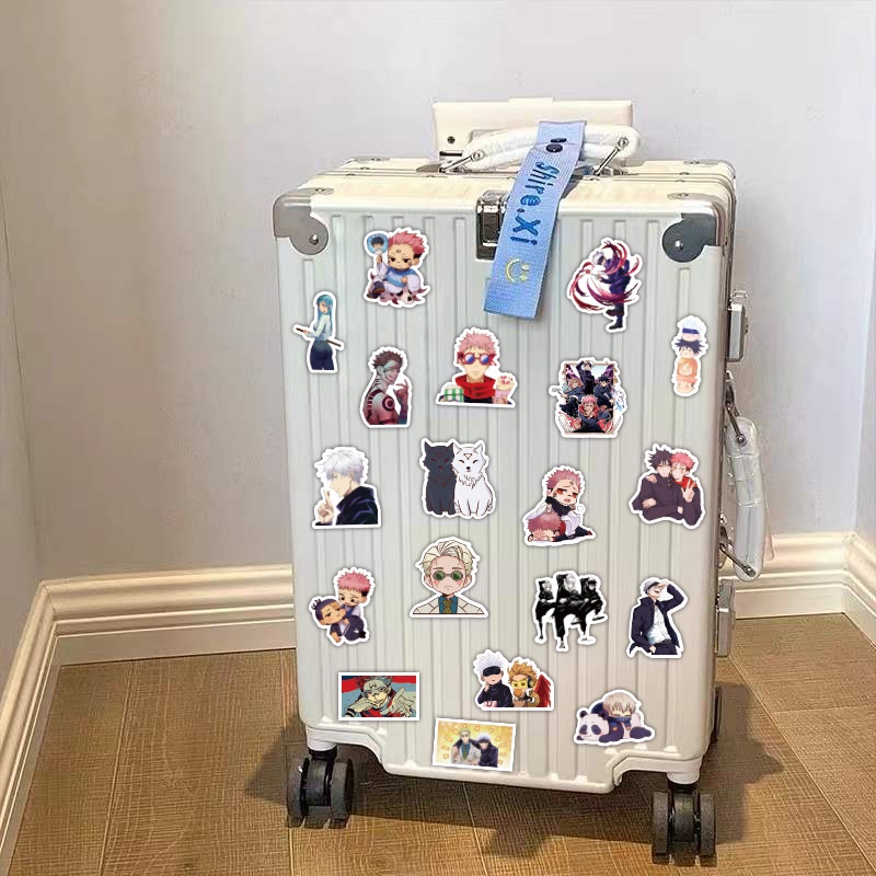 Set 60 Miếng Dán Jujutsu Kaisen Trang Trí Sổ Tay Nhật Ký DIY