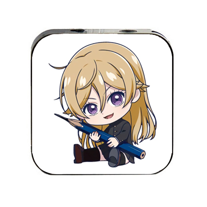 Máy nghe nhạc mp3 BLUE PERIOD cầm tay mini tặng tai nghe dây cắm có mic &amp; dây sạc game anime chibi
