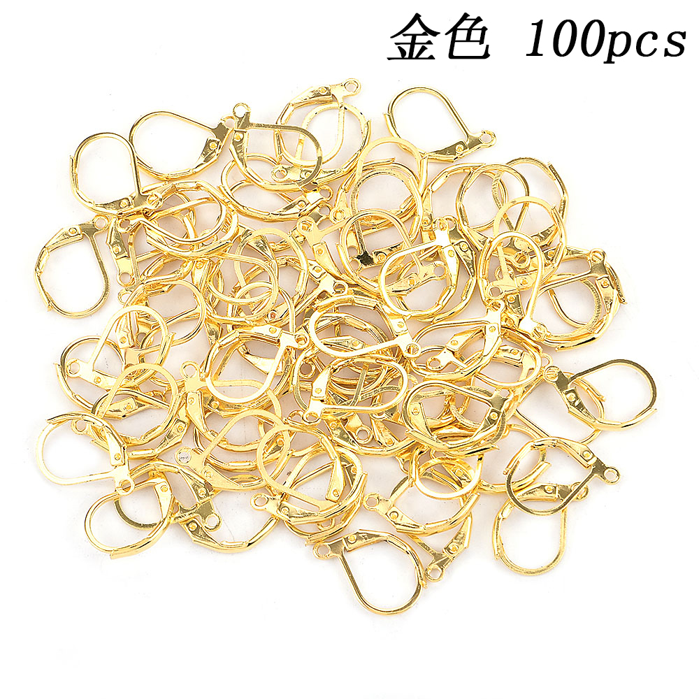 Túi 100 Móc Khuyên Tai Mạ Vàng / Bạc