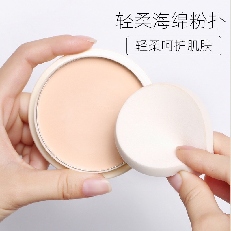 Poudre pressée transparente de longue durée de contrôle de l'huile fond de teint pour le visage blanchissant imperméable à l'eau fini fini