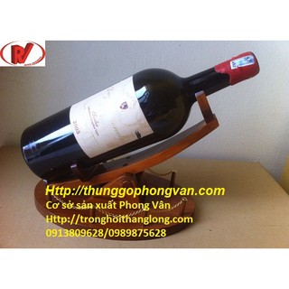 Kệ gỗ để chai rượu vang