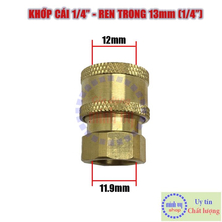 Bộ khớp nối nhanh ren 13mm cho máy rửa xe -BKN13mm