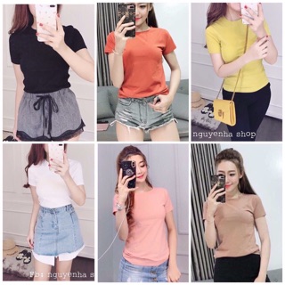 Áo thun Thái trơn ôm body