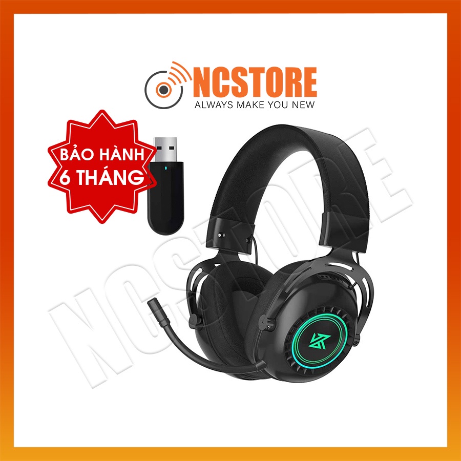 [NC] Tai nghe Chụp tai Gaming KZ GP20 Bluetooth | Kết nối WireLess 2.4GHZ | Âm thanh 3D | Driver 50mm | Led RGB | Pin 68