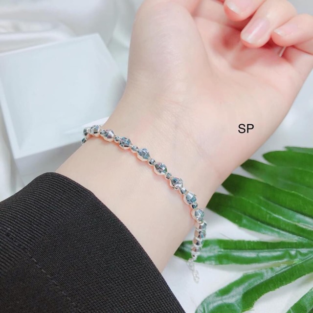 LẮC TAY BI DÁNG PHAY CHO NỮ SANG CHẢNH - VÒNG TAY NỮ BẠC S925