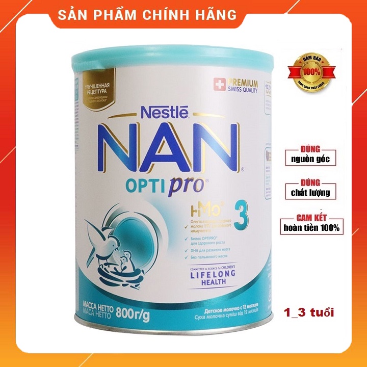 Sữa Bột Nan Nga 3 800g [HSD 2024]