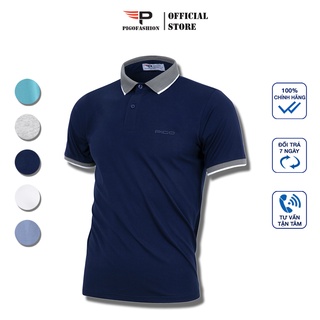 Áo polo nam form rộng rãi thoáng mát phối bo viền tay và cổ áo vải cotton siêu êm PPL32 PigoFashion