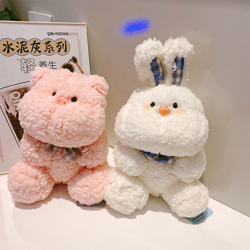 net nổi tiếng búp bê đồ chơi sang trọng thỏ lợn con gấu mềm gối ngủ bằng vải vụn dễ thương quà tặng trẻ em