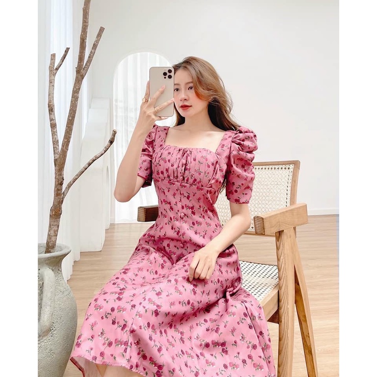 ĐẦM HOA TAY NHÚN