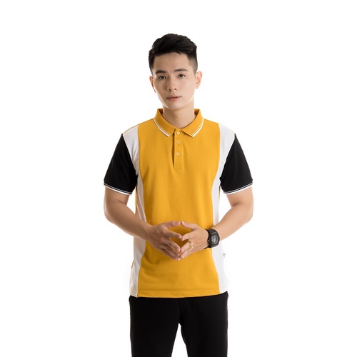 Áo polo nam cotton cá sấu, Áo phong cá sấu thân sọc cổ bẻ tay ngắn PL05 | BigBuy360 - bigbuy360.vn