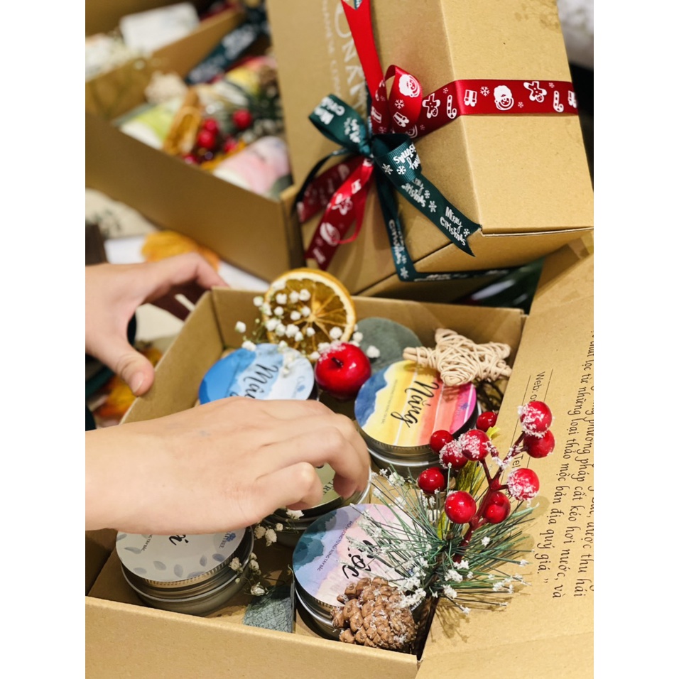 Set quà nến thơm tặng giáng sinh OnaTree