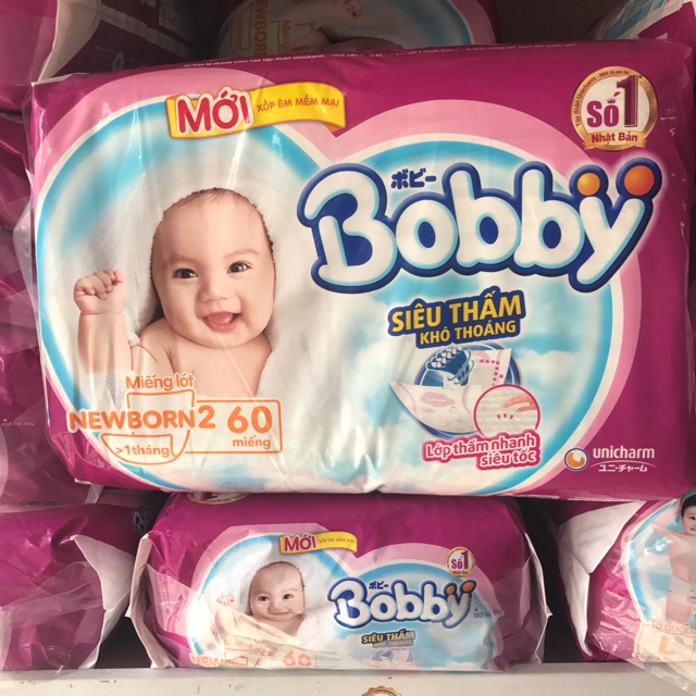 Miếng lót Bobby Newborn2 60 miếng