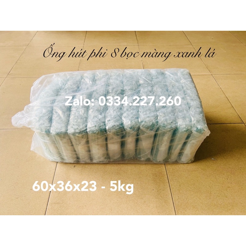 500gram/200Cái Ống Hút Nhựa Màu Xanh Lá Phi 8mm