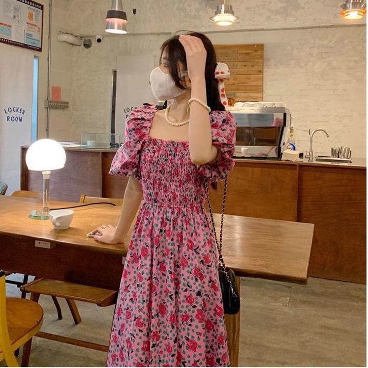 Đầm Voan Hoa Thời Trang Mùa Hè Pháp Hàng Mới Dành Cho Nữ 2022