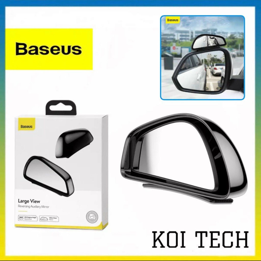 Bộ kính gương chiếu hậu phụ giúp mở rộng góc nhìn chống điểm mù cho ô tô xe hơi Baseus