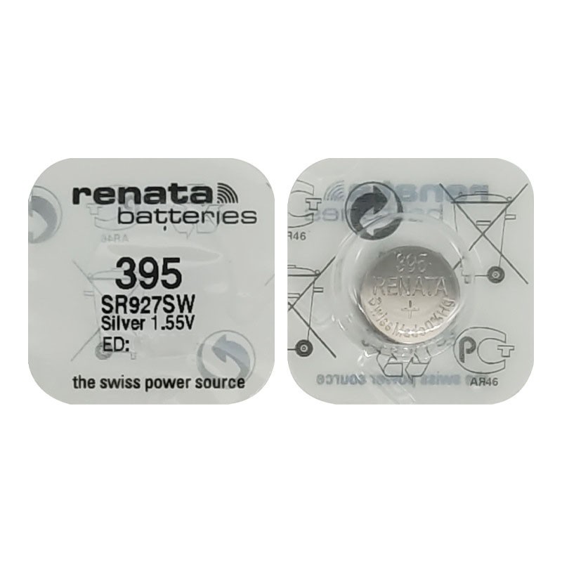 Pin đồng hồ Thụy Sỹ RENATA 395 / SR927SW silver bạc Made in Swiss (Loại tốt - Giá 1 viên)