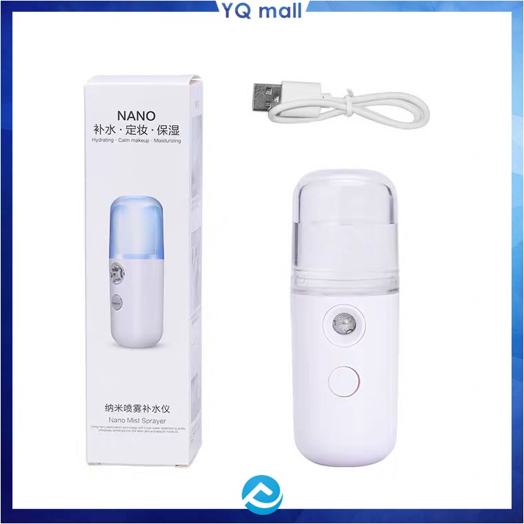 Máy Phun Sương Xông Hơi NaNo Mini Cầm Tay Dưỡng Da Cấp Nước Tối Đa/Chống Lão Hoá