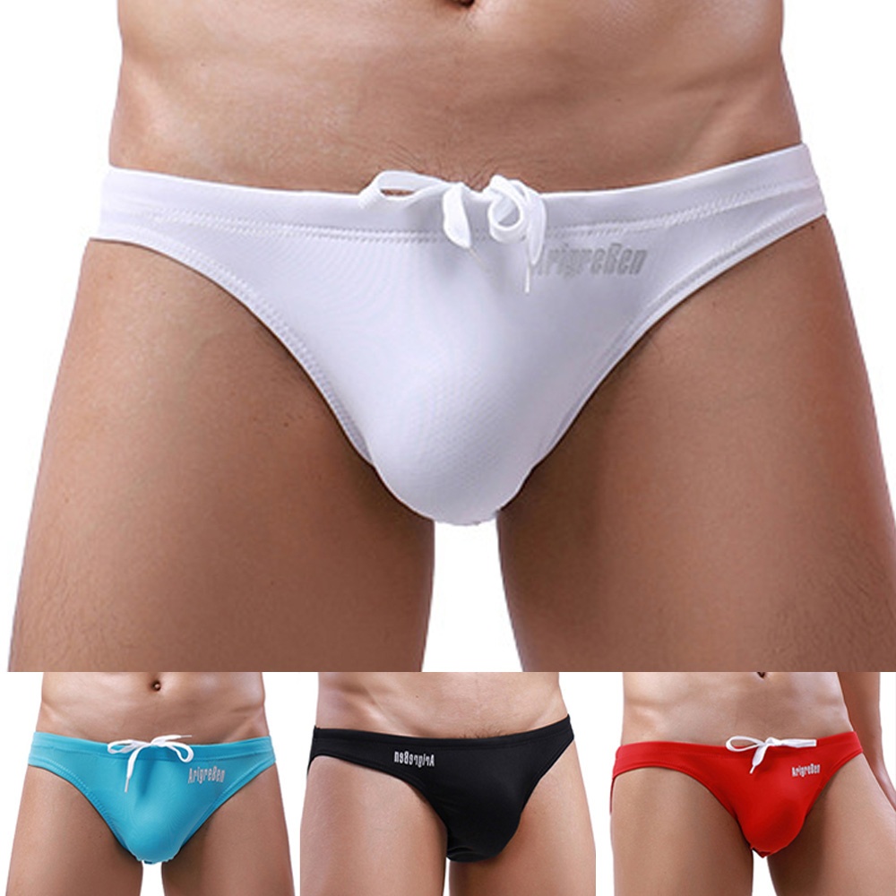 Swimwear Pants Solid Color Summer Swimming Trunks Underpants Underwear