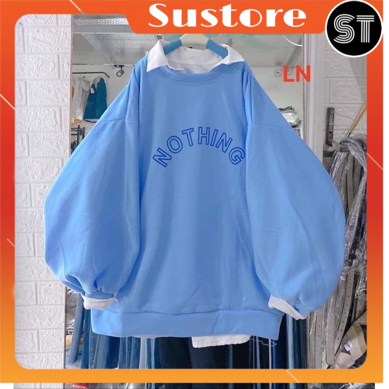 Áo hoodie SUSTORE Áo nỉ bo northing chữ cong LN11