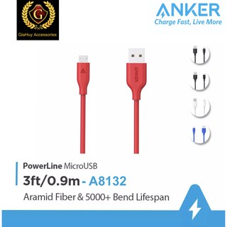 Cáp microusb anker powerline dài 0.9m - a8132