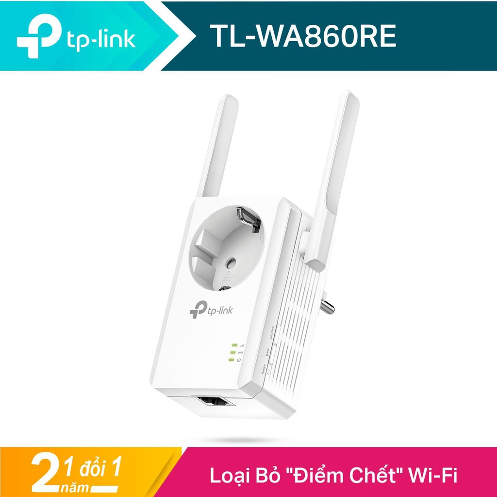 Bộ Kích Sóng Wifi Repeater 300Mbps TP-Link TL-WA860RE - Hàng Chính Hãng