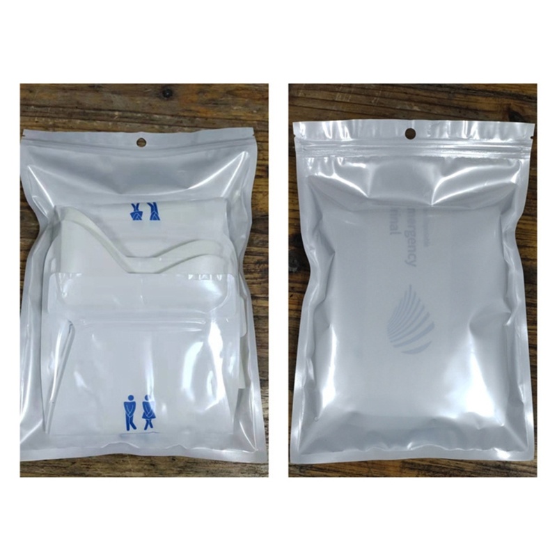 Set 4 Túi Đi Vệ Sinh 700ml Dùng Một Lần Tiện Dụng Khi Đi Du Lịch