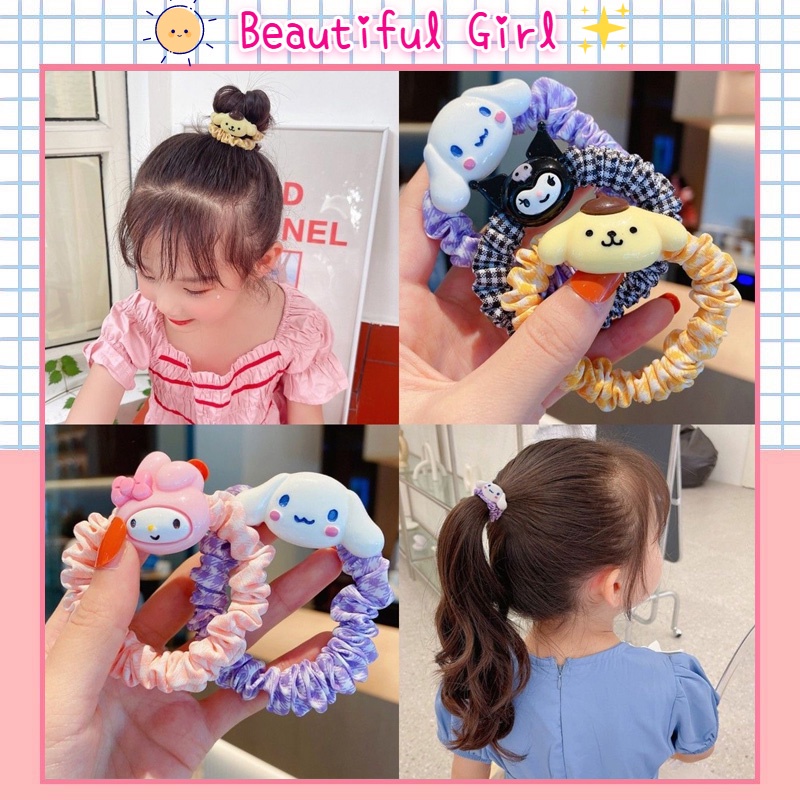 PVN48010 Dây Buộc Tóc Đính Họa Tiết Hoạt Hình Cún Dễ Thương Thời Trang Hàn Quốc Dành Cho Bé Gái Giá Rẻ