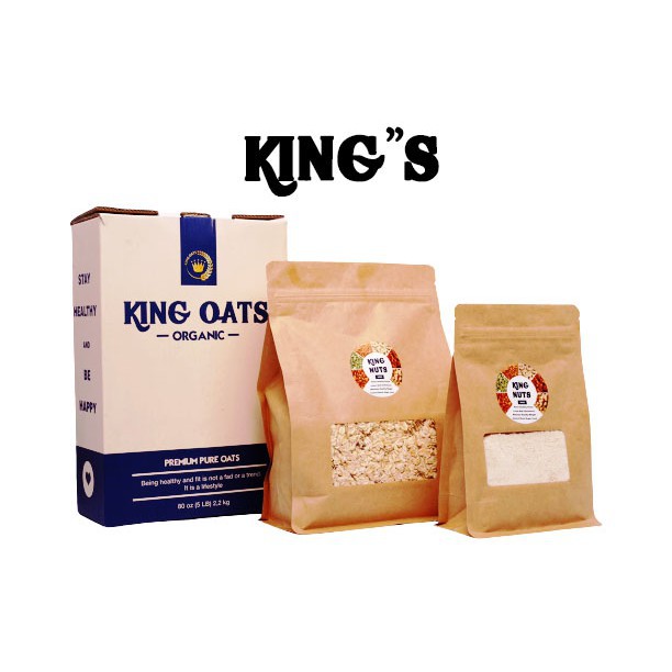 Bột yến mạch Úc King Oat 500g, làm bánh, làm sữa, mặt nạ mask, giảm cân, giảm mỡ, healthy food