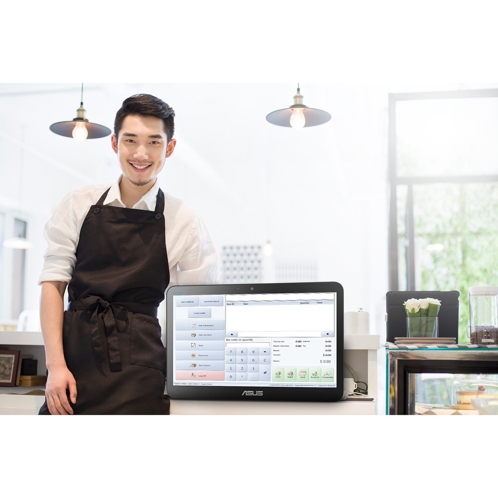 Máy tính POS cảm ứng Asus All In One V161GART (Chip Intel N4000 | RAM 4GB | SSD 128GB | 15.6″ | Wireless + Bluetooth) | BigBuy360 - bigbuy360.vn