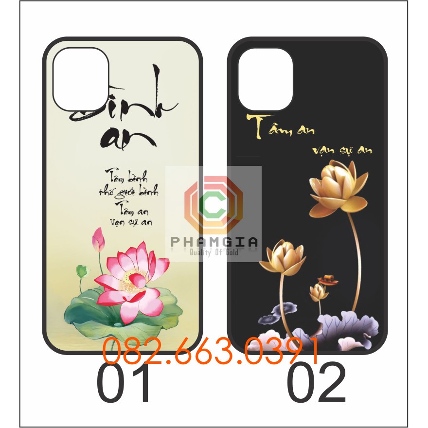 Ốp lưng ép kính iphone 11/11 pro/11 promax/ 12/ 12 promax/ 13 mini 13 13 promax in hình thư pháp