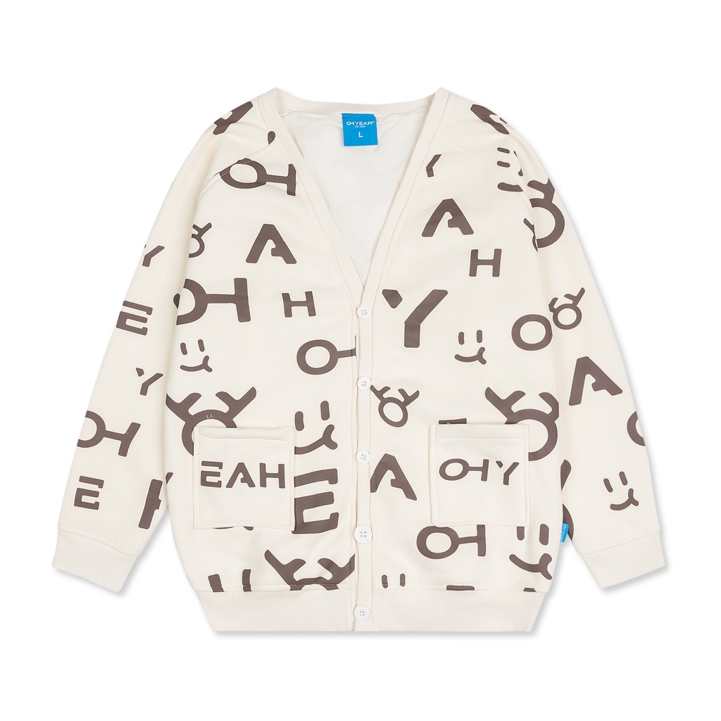 Áo Cardigan Unisex Local Brand OHYEAH LOGO