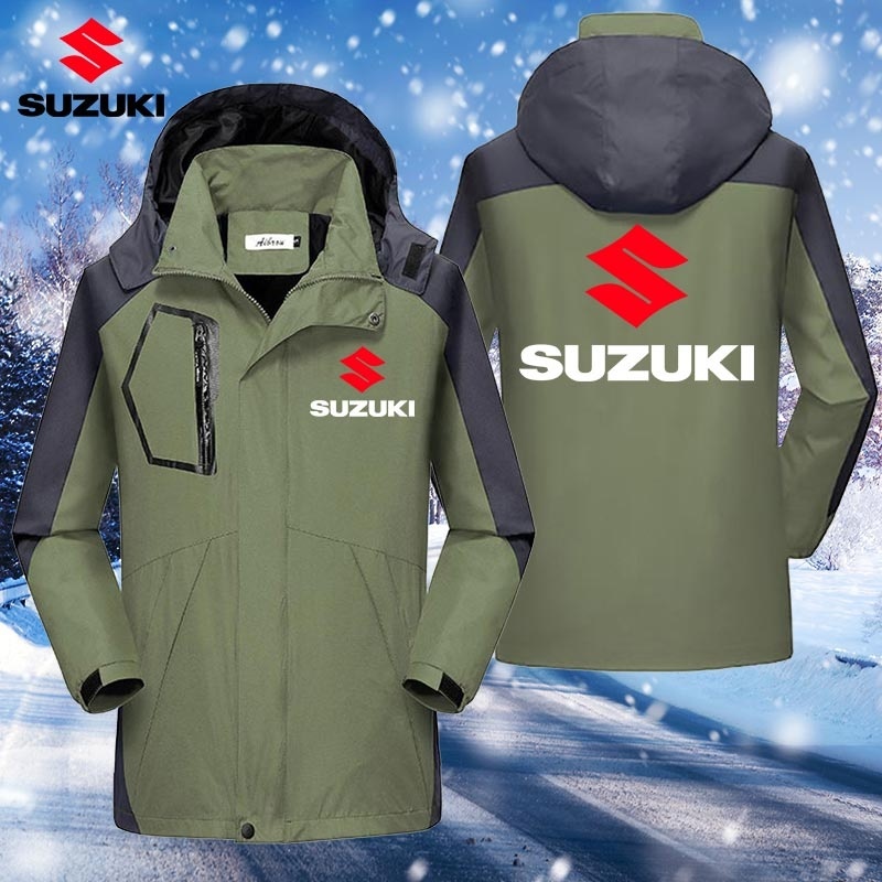 Áo Khoác Dù Chống Thấm Nước In Logo Suzuki