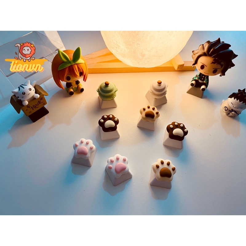 Keycap lẻ Chân Mèo siêu dễ thương Lionvn