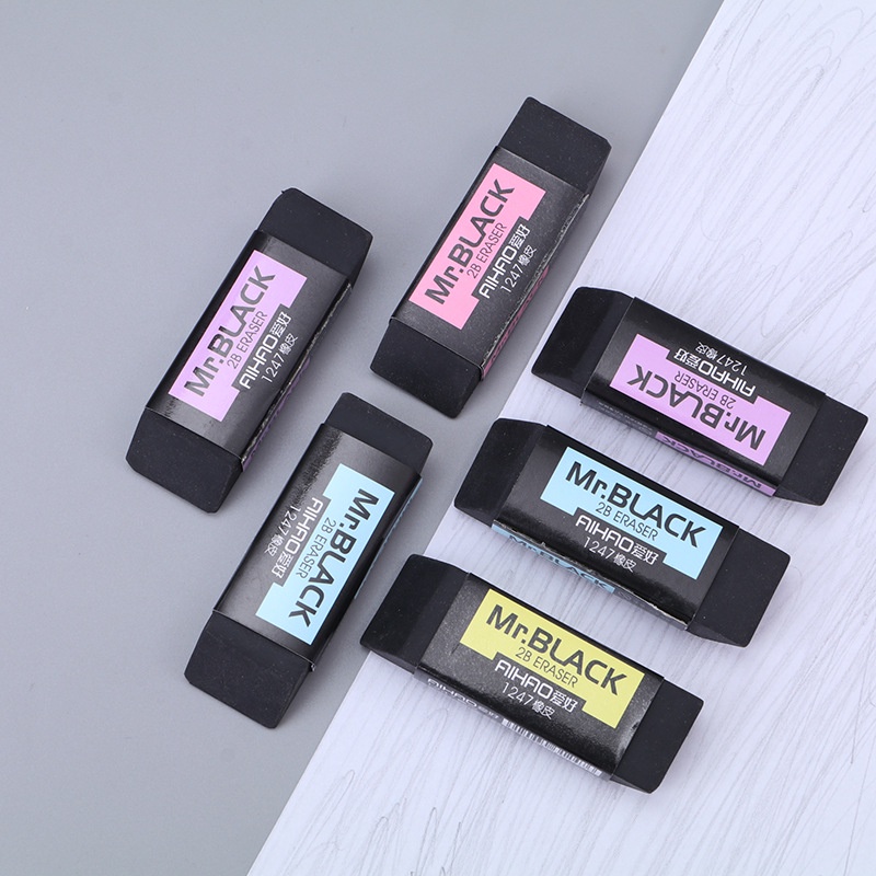 Gôm tẩy 2B màu đen dễ thương