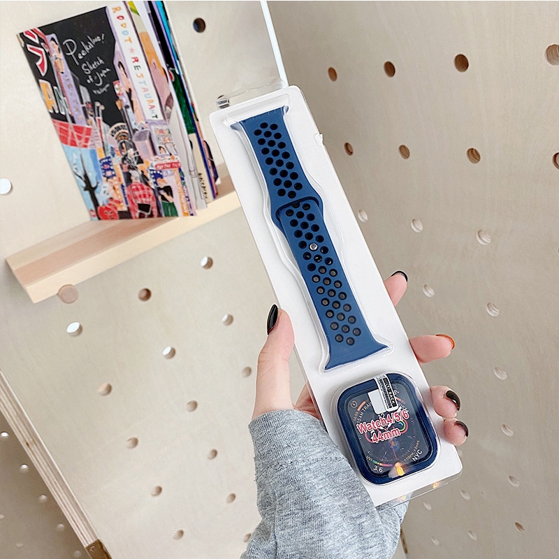 Ốp Dây Đeo Đồng Hồ Bằng Silicone TPU Cho Apple Watch 42MM 38MM Series 3 2 1