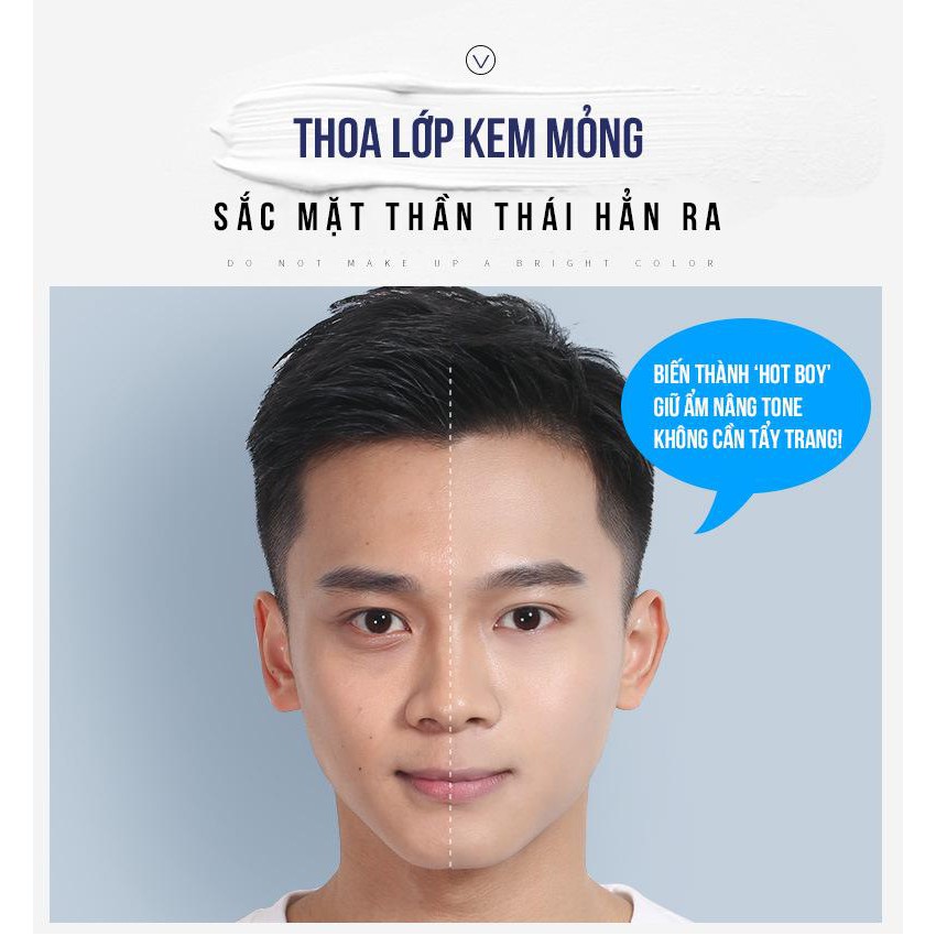 (Xả Kho) Kem Trang Điểm Nam Light Makeup Cho Nam Giới - Làm Trắng - Che Mụn - Che Thâm - Che Sẹo - Freeship 50k | BigBuy360 - bigbuy360.vn