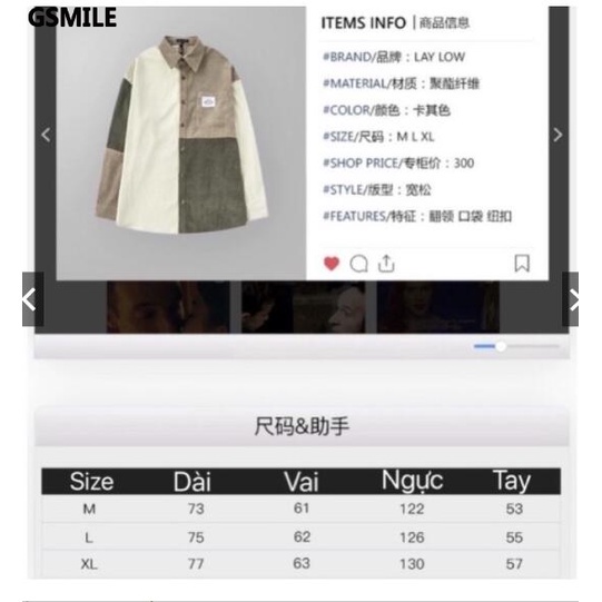Áo Sơ Mi Dài Tay Phối Màu Gsmile Dáng Unisex Form Rộng Heybigall  Unisex