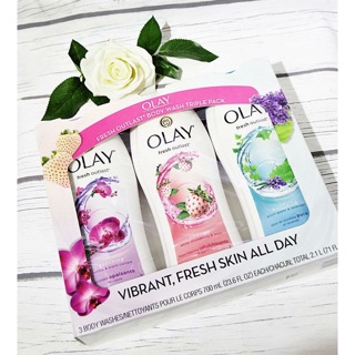 Bộ 3 chai sữa tắm olay fresh outlast 700ml usa