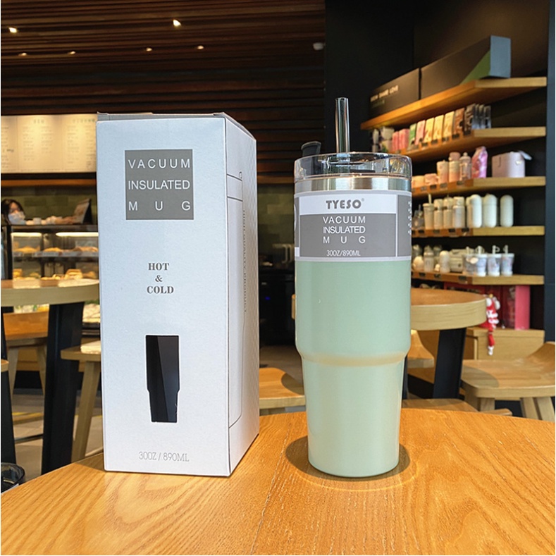 Ly giữ nhiệt Tyeso 890ml , có ống hút . kèm quà tặng | BigBuy360 - bigbuy360.vn