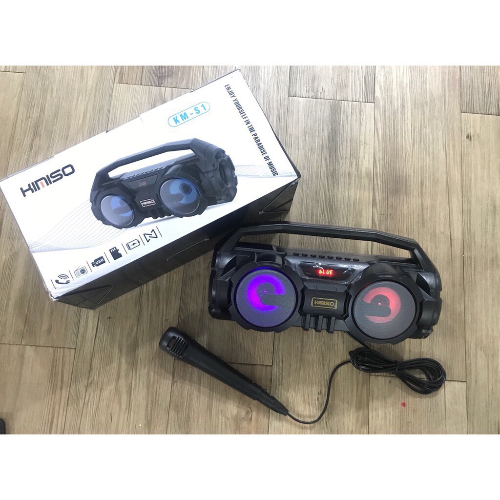 Loa Kimiso KM-S1 - phát nhạc youtube, zing - hát karaoke - tiện mang theo đi picnic, bát phố, sinh nhật