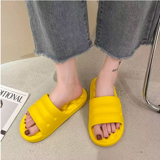 Dép đi trong nhà QIAOYILUO đế dày 4cm chống trượt thoải mái thời trang cho nữ