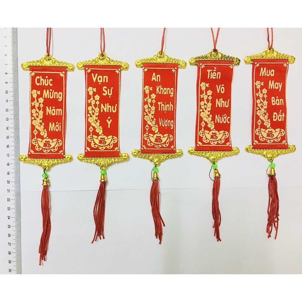 1 (MỘT) dây các loại liễng, dây treo trang trí mạ vàng đẹp