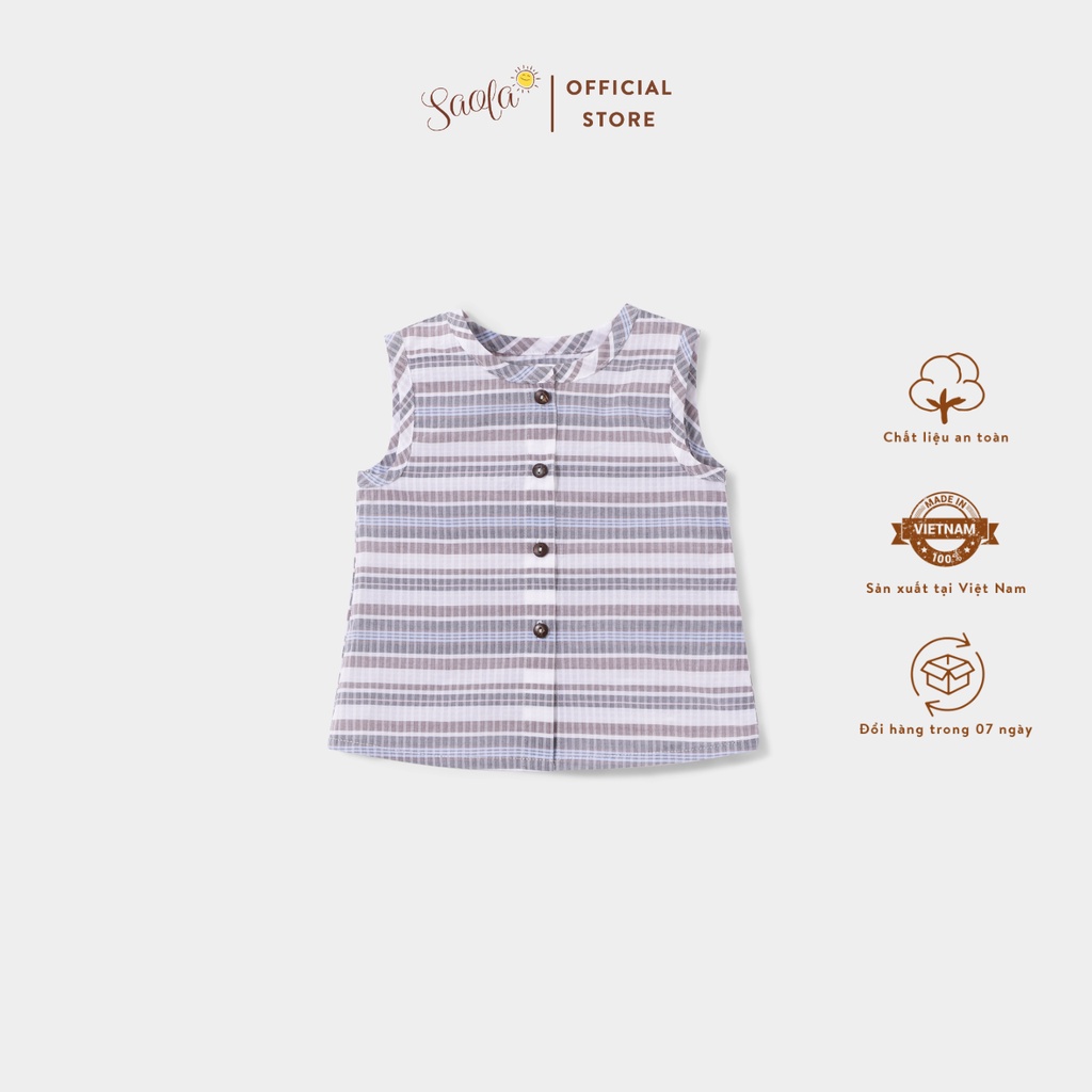 Áo Cộc Tay Mùa Hè Cho Bé - PUP TOP - TOC005 - SAOLA CLOTHING