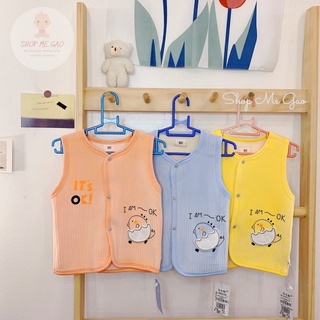 Áo gile nhung lót lông cho bé , Áo khoác gile Quảng Châu cho bé trai bé gái mùa đông (Ảnh thật 100%)